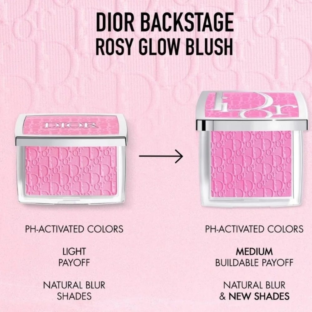 Dior Backstage Rosy Glow Blush: Pink Lilac (063), PH Activated Color, New